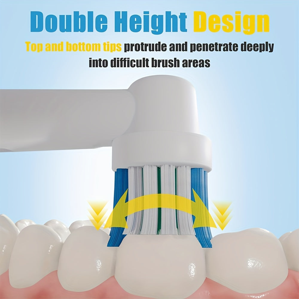 NEW 16 PCS Set Replacement Toothbrush Heads Compatible with Oral-B Pro 500/1000/1500/3000/3757/5000/7000/7500/8000 Electric toothbrushes - Soft Bristles for Gentle Cleaning, Dental Care Essentials, Hygienic Design, Family Den