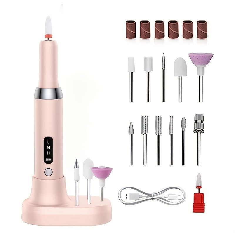 Professional Electric Nail Drill Polishing Machine Dead Skin Removal Art Sanding File Pen Nails Polisher Grinder Manicure Tools