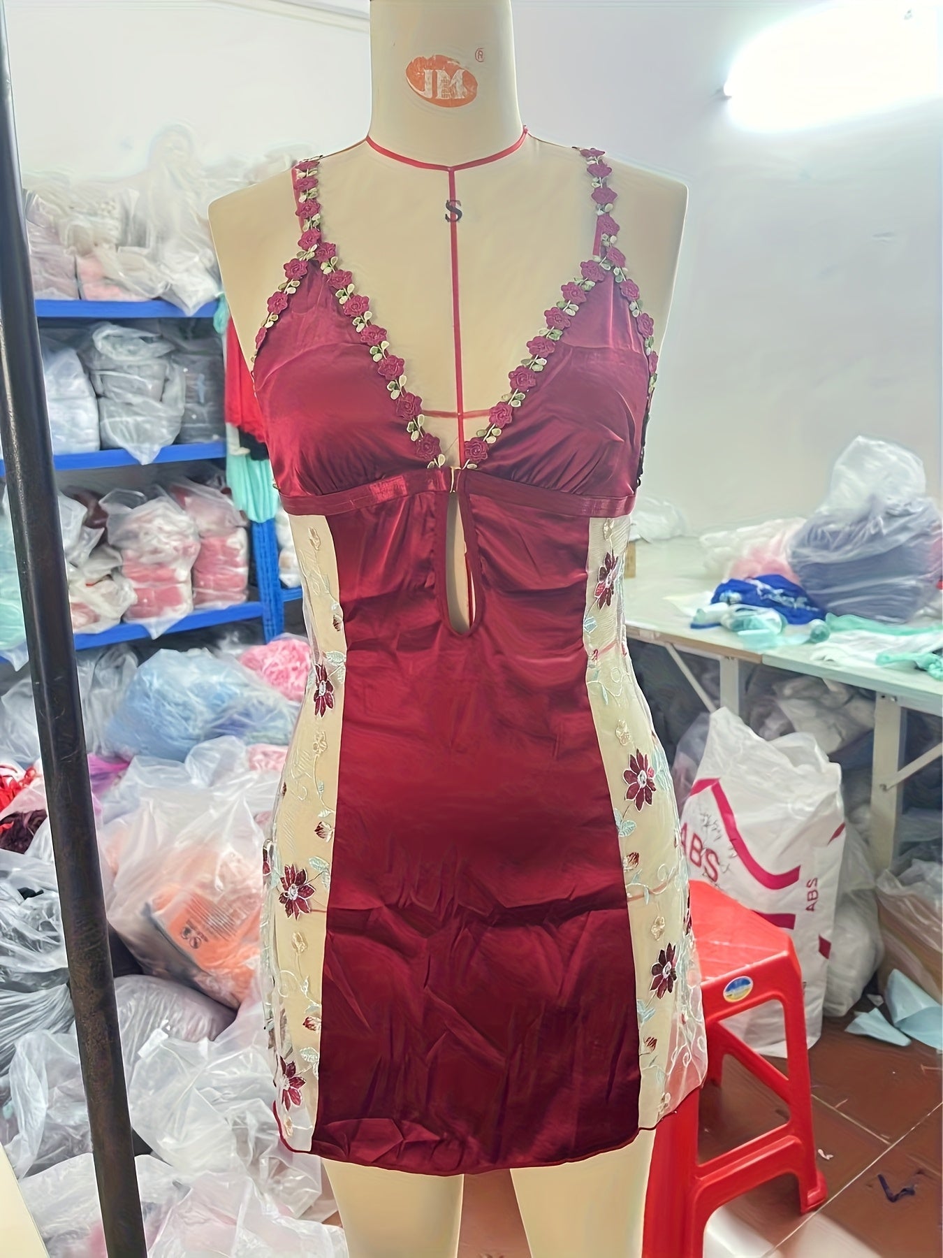 For Curvy Ladies XL-3XL UK Plus Size Soft Navy Blue Sleeveless Sunflower Strap Lingerie Nightgown, Exotic Elegant Sleepwear, Delicate Night Fantasy Home Wear Loungewear Clothing