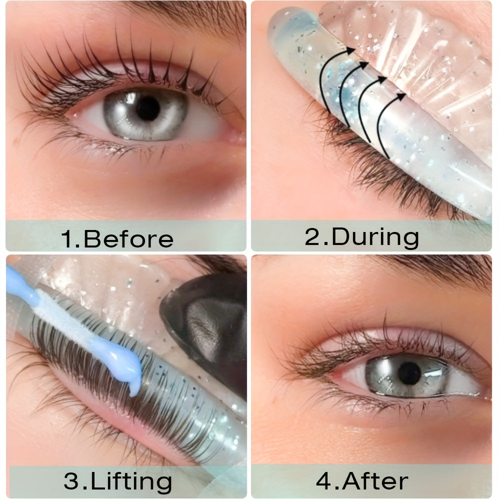 10pcs/5 Sizes Silicone Curler Pad, Shell Lash Lift Rods for Eyelash Curling and Lifting, Self-Adhesive Super Soft Eyelash Lifting Rod, Makeup Beauty Tool