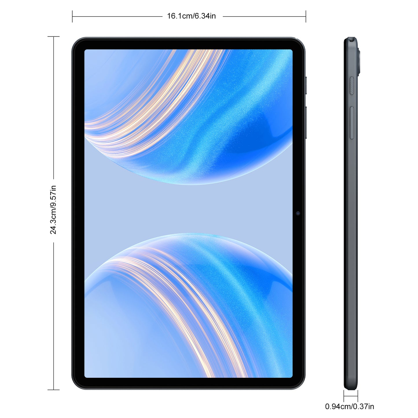 T80 Android 15 Tablet with Keyboard - 18 (6+12) GB RAM + 128GB ROM (2TB TF), 10-Inch Tablet, 6000mAh, 5MP + 2MP, Gemini AI, 5G Wi-Fi, GPS, Face ID