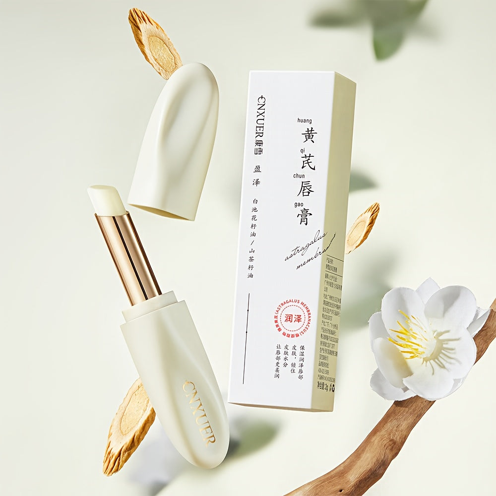 3 PCS/Tubes Set, Astragalus-infused Lip Balm, Deep Lip Care, Prevents Chapped Lips, Long-lasting Protection, Daily Nourishment, Suitable as a Makeup Base, Fine Texture, Ideal for Autumn and Winter Lip Nourishment, Enriched wi