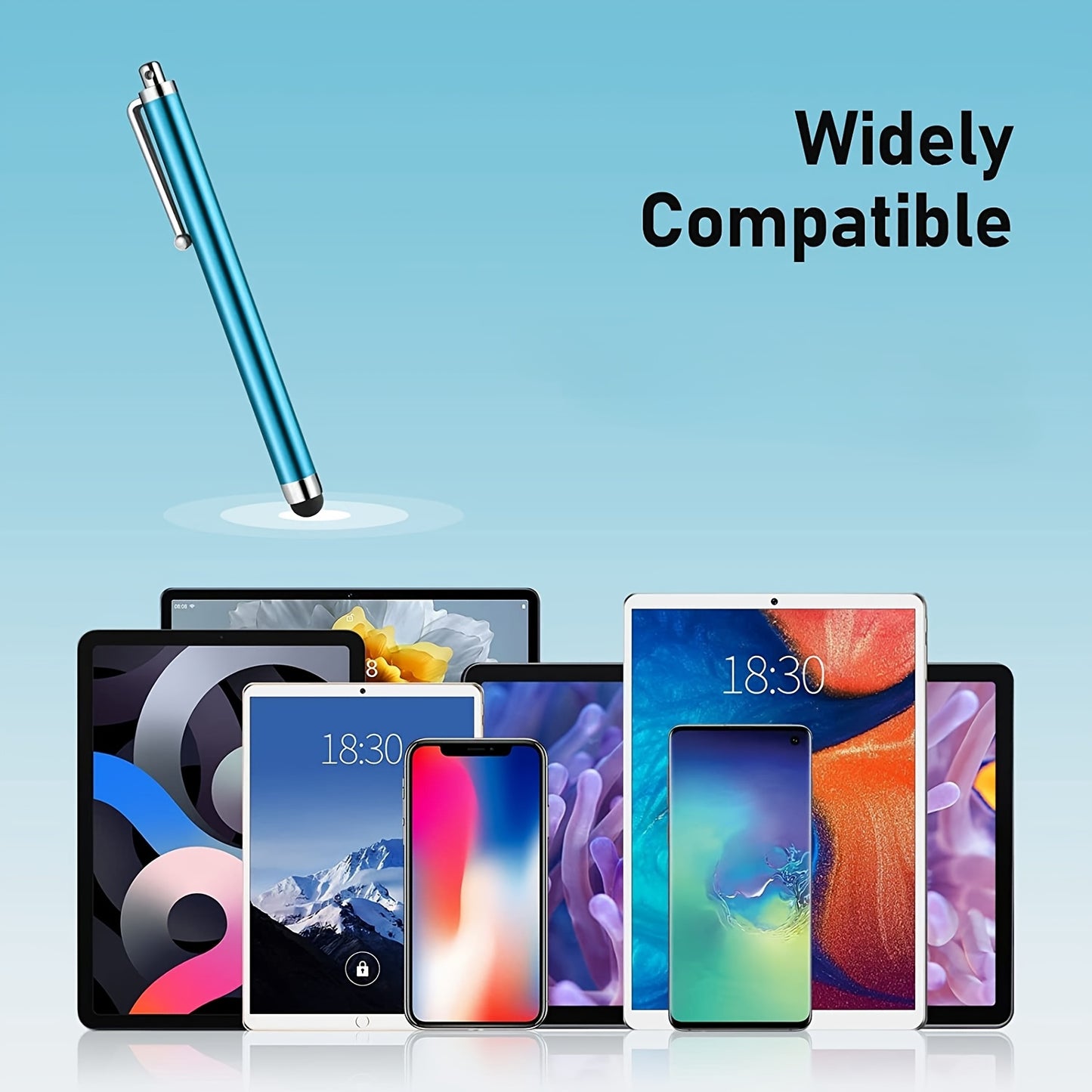 NEW Arrivals 6 Pack Set of Universal Stylus Pens: Compatible with iPad, iPhone, and Samsung Touch Screens Computer Accessories Tools Sets For Home and Office Supplies