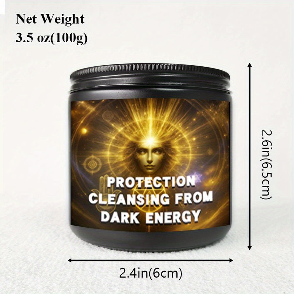 1pc 5, 3oz Witchcraft Black Magic Protection Cleansing Scented Candle Curse Protector Soy Wax Gift Idea for Women Men Adults