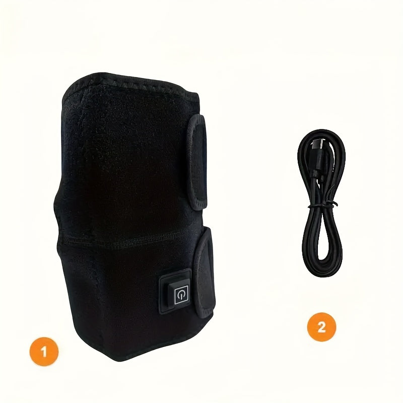 1-2 PCS Set Dual-Head Heated Knee Massager Powered by USB That Offers Warmth And Compression for Joint Support, Making It a Perfect Gift for Seniors for Home Use Or Travel