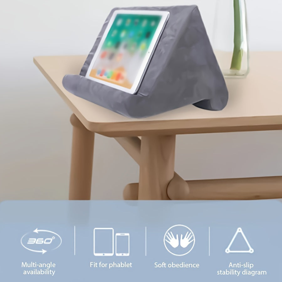 NEW Home Travel Multifunctional Reading Tablet Stand | Compressible to Various Angles, Sponge Rubber Material for Comfortable Viewing Computer Accessories