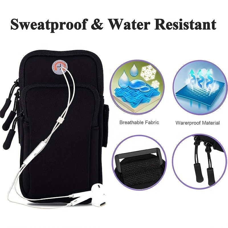 Waterproof Running Arm Bag for Mobile Phones - Securely Store Your Phone While Exercising Outdoor Running Hiking Sport Activities Accessories