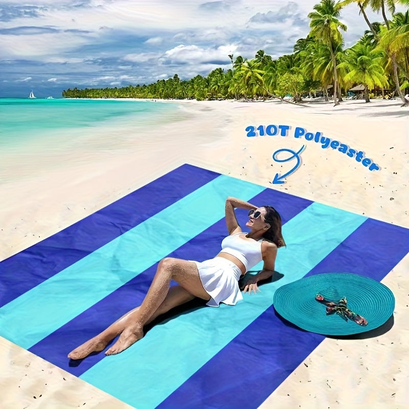 NEW Picnic Beach Camping Blanket 4-7 Adults Oversized Lightweight Sand Proof Beach Blanket Large Picnic Mat Beach Blanket for Beach Travel Camping Hiking