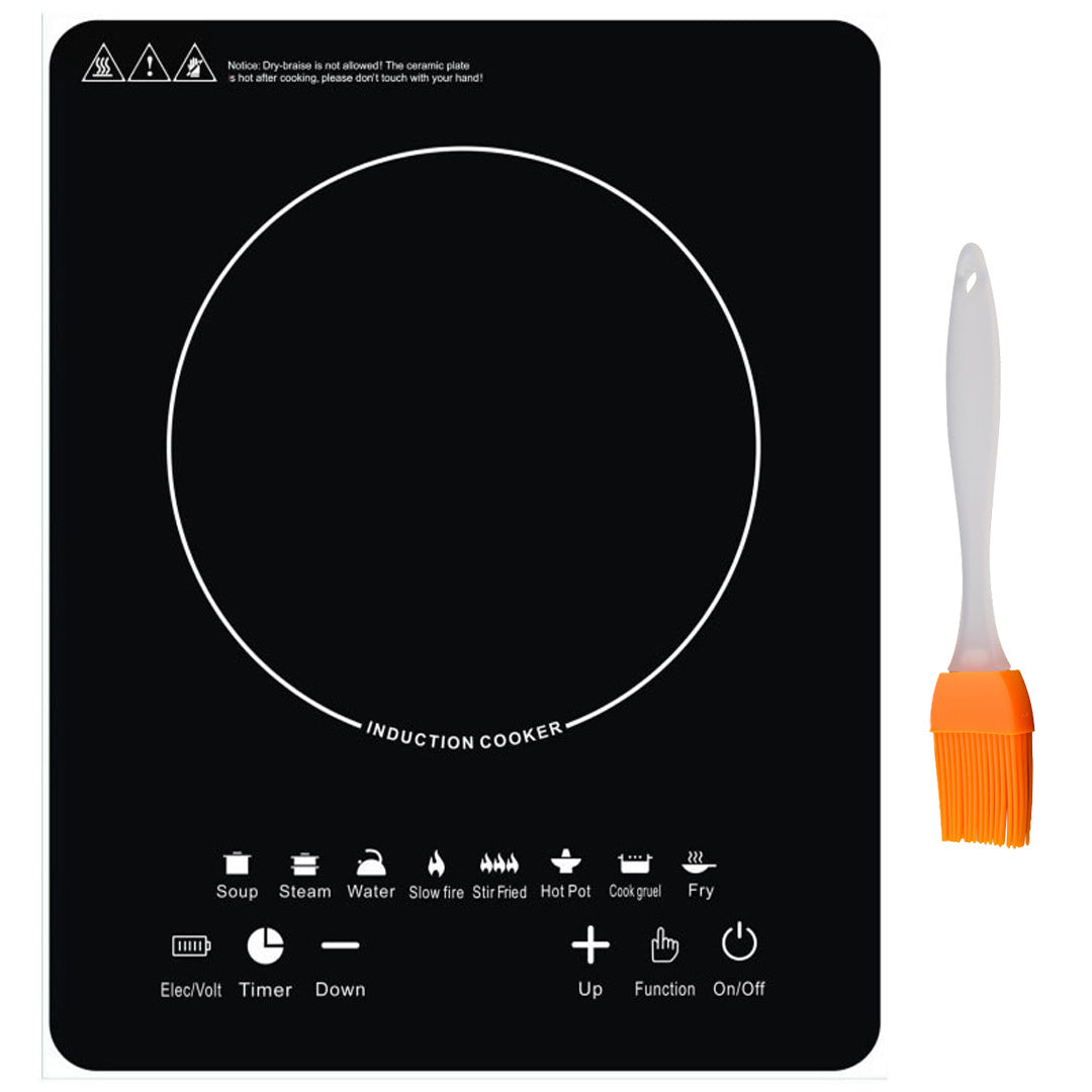Electric Induction Hob Portable Digital Touch Single Cooker Hot Plate Tool for Home Kitchen Outdoor Camping