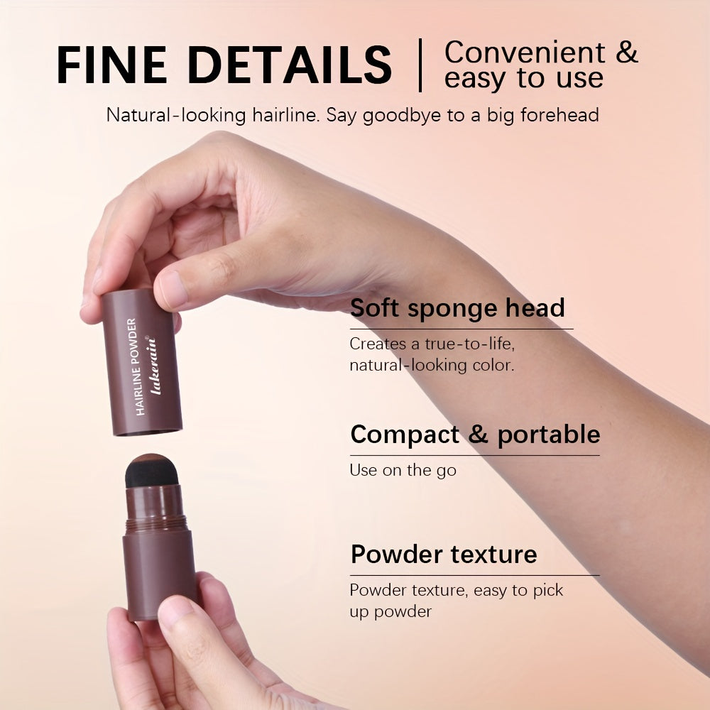 Hairline Powder Stick, Hair Shadow Sponge Pen, Used to for cover Gray Roots, Enhance Hair, And Conceal Thinning Hair, with Strong for coverage That Perfectly Matches The Roots to Create a Flawless Hairline