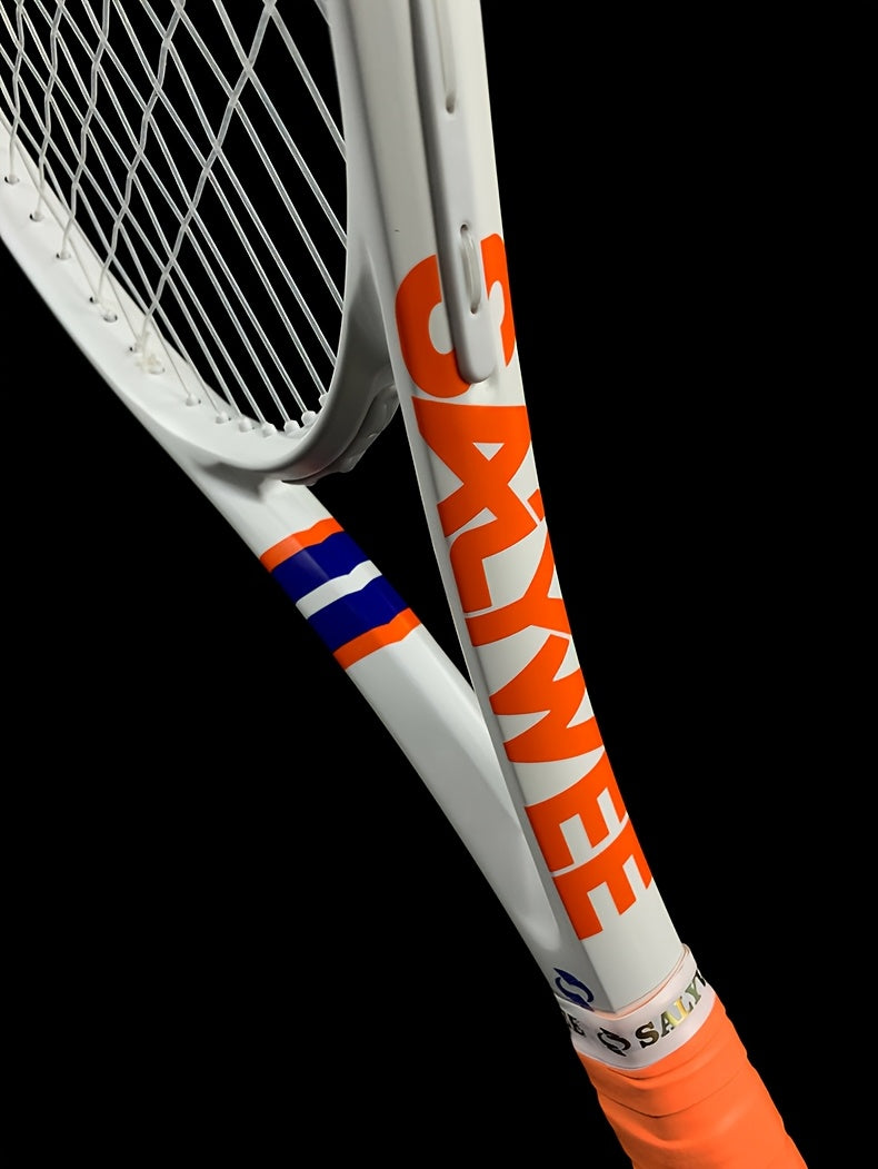 NEW POWER 2.0 Carbon Fiber Tennis Racket, 50-60lbs, 310±10g, Professional-Grade for Advanced Players, Unisex-Adult, Shock Absorbers Included, Sports Accessories