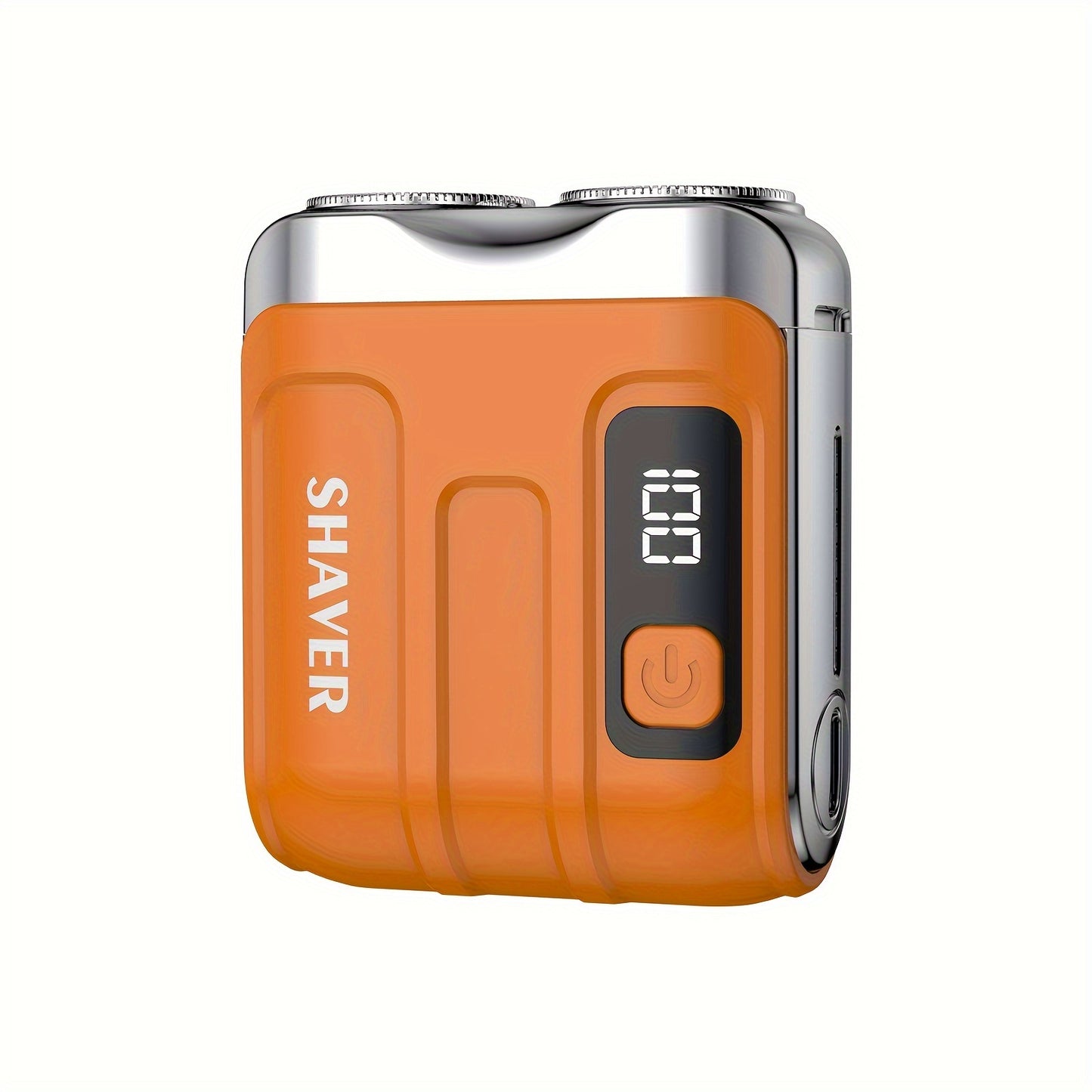 New Upgraded Mini Electric Portable Dual Blade Floating Men's Electric Shaver with Digital Display, Five Color Options, Clean Shaving, USB Charging, Travel Business Trip Hotels Men Grooming Tools