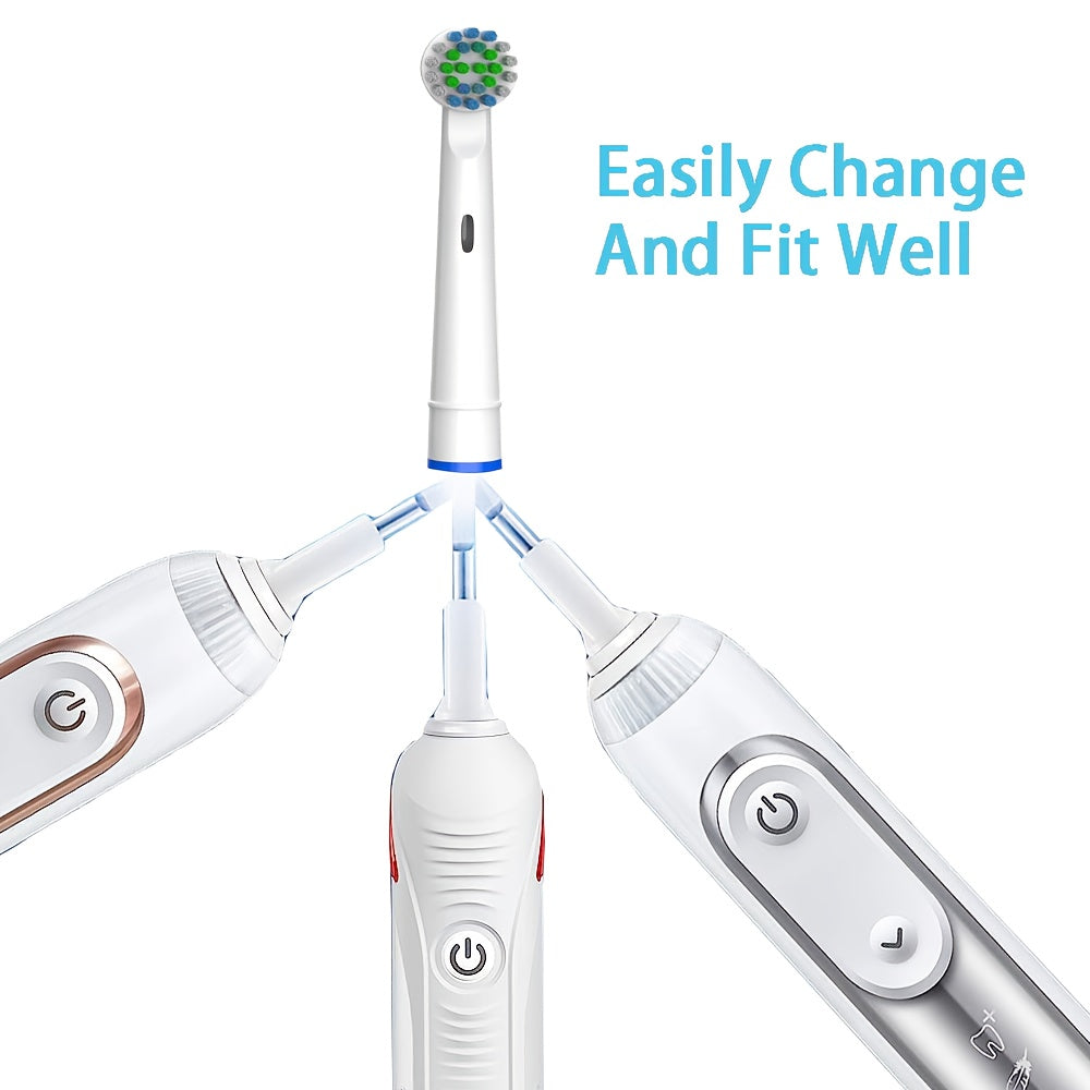 NEW 16 PCS Set Replacement Toothbrush Heads Compatible with Oral-B Pro 500/1000/1500/3000/3757/5000/7000/7500/8000 Electric toothbrushes - Soft Bristles for Gentle Cleaning, Dental Care Essentials, Hygienic Design, Family Den