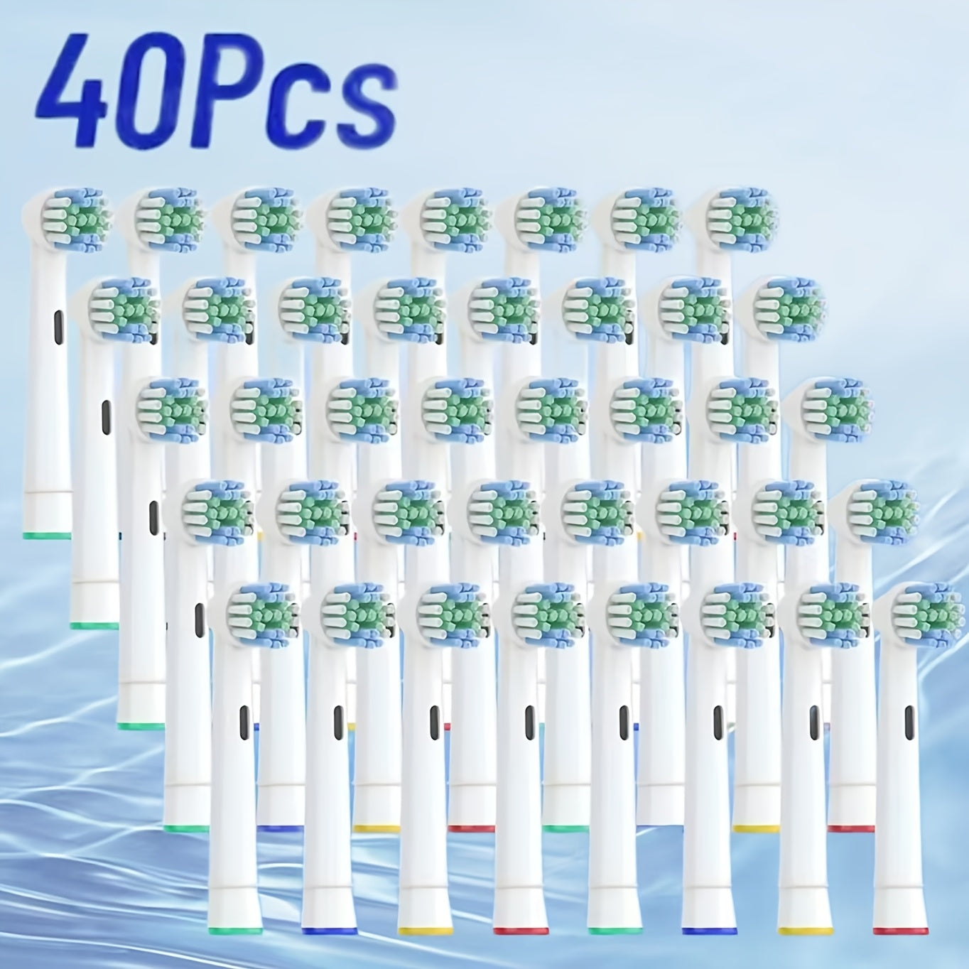 20/40 PCS Set Replacement Heads for Oral-B compatible electric toothbrush heads - Soft, durable replacement brush heads for enhanced oral care, 8/16/20/40 compatible Oral-B 1000/9600/3757/500/3000/8000/7500/7000/Pro replaceme