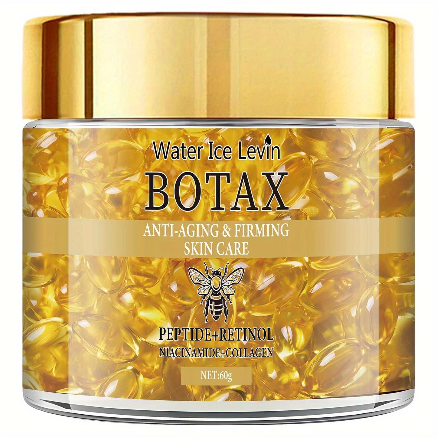 BOTAX Facial Firming Serum with Retinol, Collagen & Bee Venom, Moisturizing Cream for All Light Beige Types Including Dry, Sensitive, Mature, - Quick Results, Protein Skincare