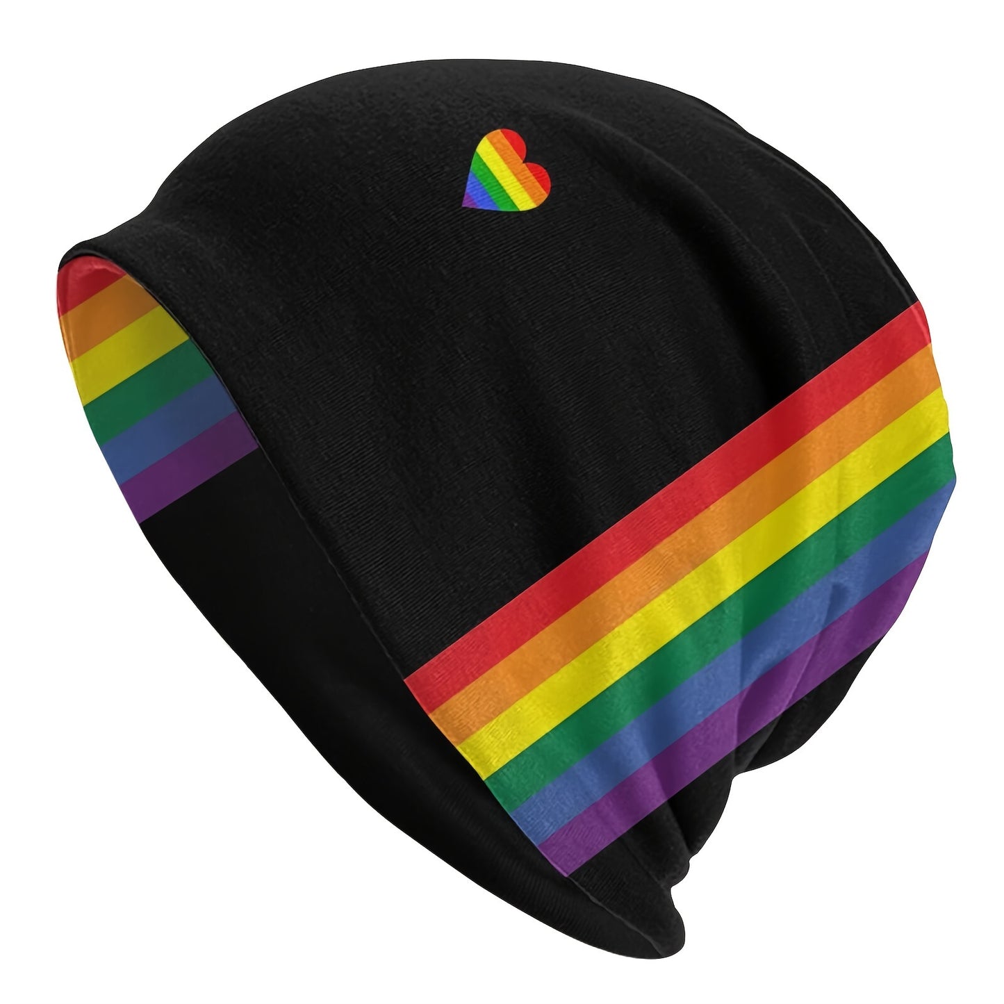 Rainbow Pride Women Men Skullies Beanies Hat, Outdoor Warm Hat For Sport Beach