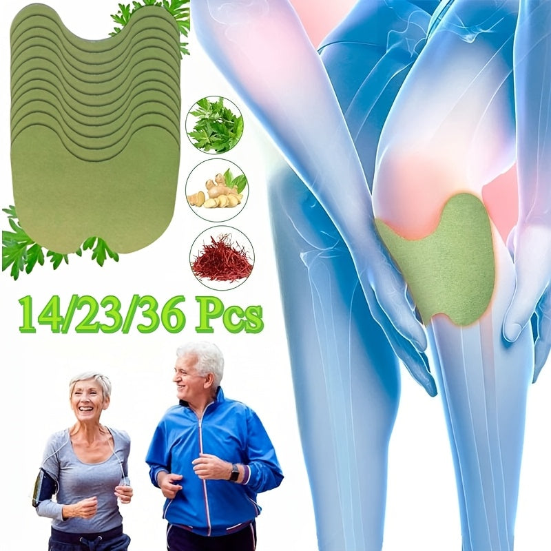 23 PCS Set Self-Heating Knee Patches - Made of Soft, Breathable Non-Woven Fabric, Featuring a Two-Tone Green And White High-Fit Design, Comfortable And Warm for Long-Term Use, Portable Heating Pads Targeting The Knees, Neck,