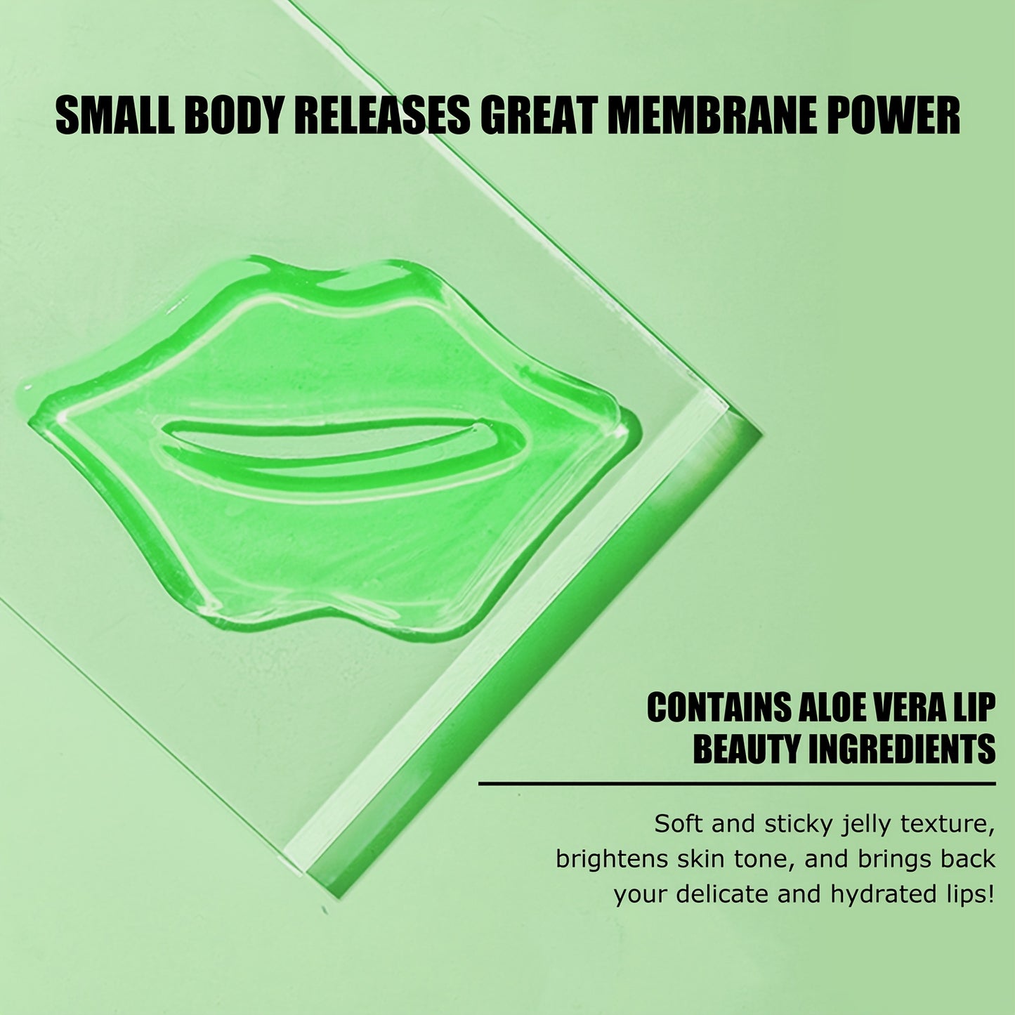 10 PCS Set Natural Aloe Vera & Collagen Lip Masks for Women - 30-Minute Deep Hydration, Plumping & Moisturizing with Aloe Essence, Collagen & Vitamin C, Soft Adhesive Film for Smooth Lips
