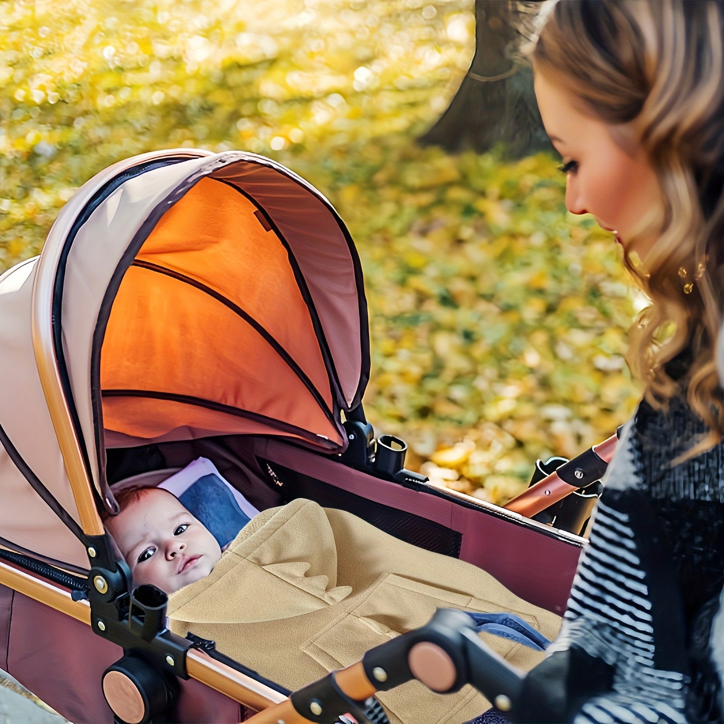 1pc Soft & Windproof Baby Carrier Blanket - Cute Cartoon Dinosaur Design, Multi-Use for Strollers & Baby Carriers, Front Hand Warmer Pocket, Lightweight Polyester Fabric, All-Season Use, Travel Essentials|Dinosaur Print|Knit