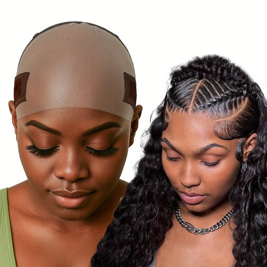 Wig Grip Cap for Women - Non-Slip, Adjustable Glueless Wig Holder with Reusable HD Lace Band, One Size Fits All, Securely Holds Front Lace Wigs in Place