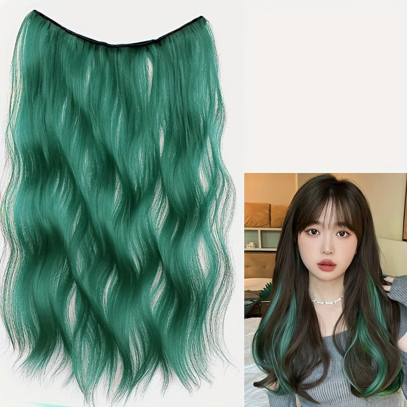 15 Colors 55.88cm Women's 22-Inch Long Curly Wave Synthetic Hair Wig - Brown/Red Blonde Purple/Pink/Pinkish-Red/Purple/Pink/Pinkish-Women Hair Extensions