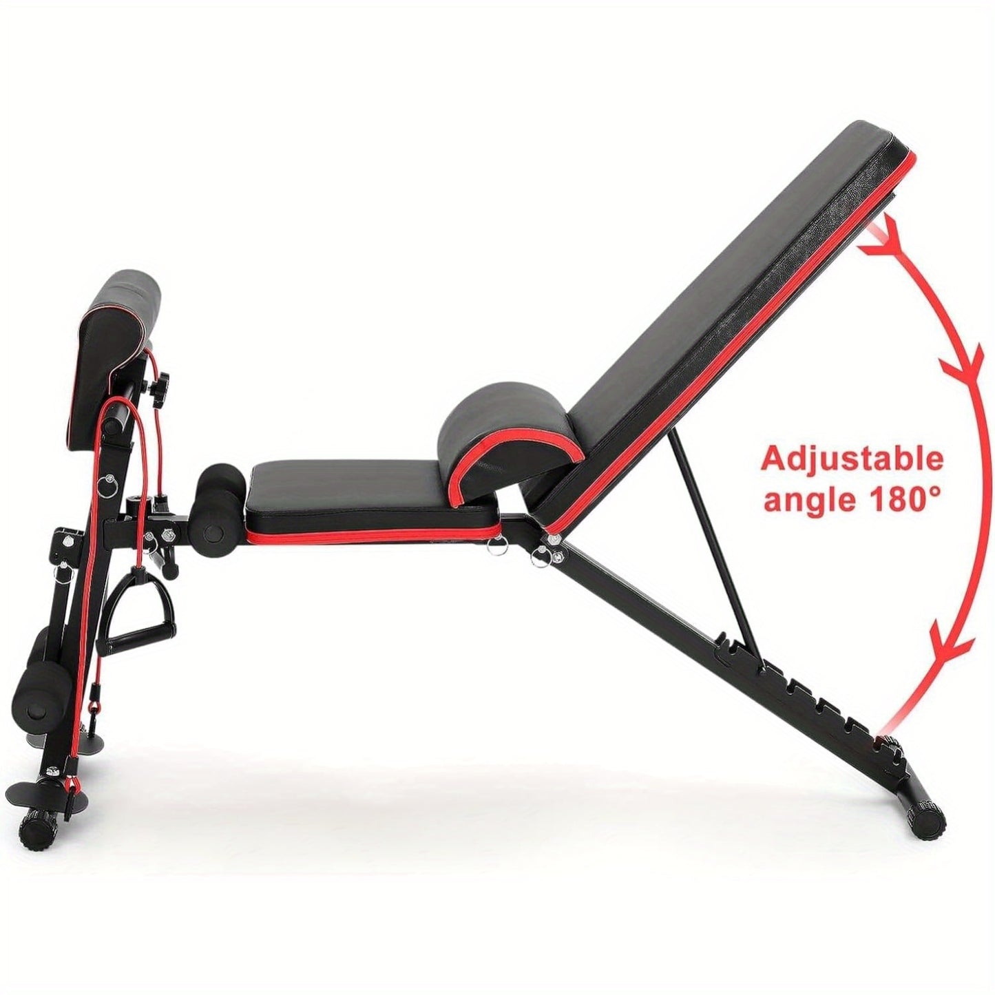 Home Gym Set Adjustable Gym Bench, Weight Bench Foldable, Exercise Bench for Home | Utility Weight Bench for Full Body Workout - Multi-Purpose Foldable Incline Bench Women Men Sports Supplies
