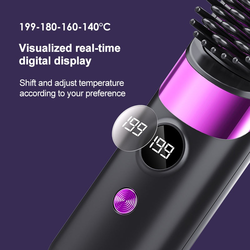 NEW Portable And Wireless Straightener, Quick, Constant Temperature Anti-Scald Design, Smart LED Digital Display, USB Charging, Exquisite And Lightweight, Suitable for Home Travel, an Ideal Gift for Women, Professional Stylin