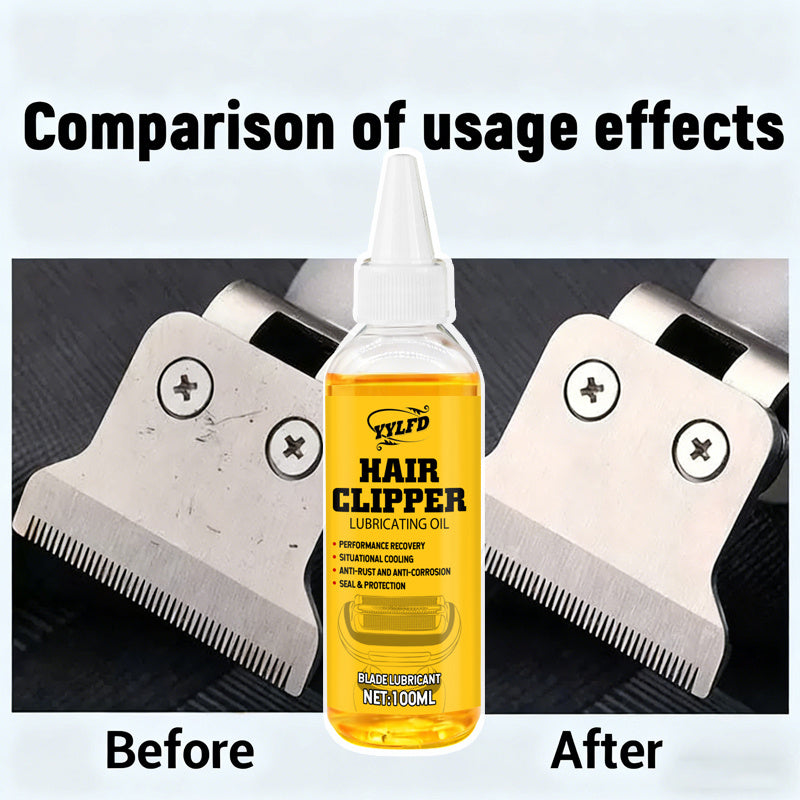 100ml + Brush Set Hair Clippers & Shavers Oil - Noise-Reducing -Lasting Lubricant Suitable for Hair Trimmers, Scalp Care, Maintenance Costs, Prolongs Life Hair Care Accessories