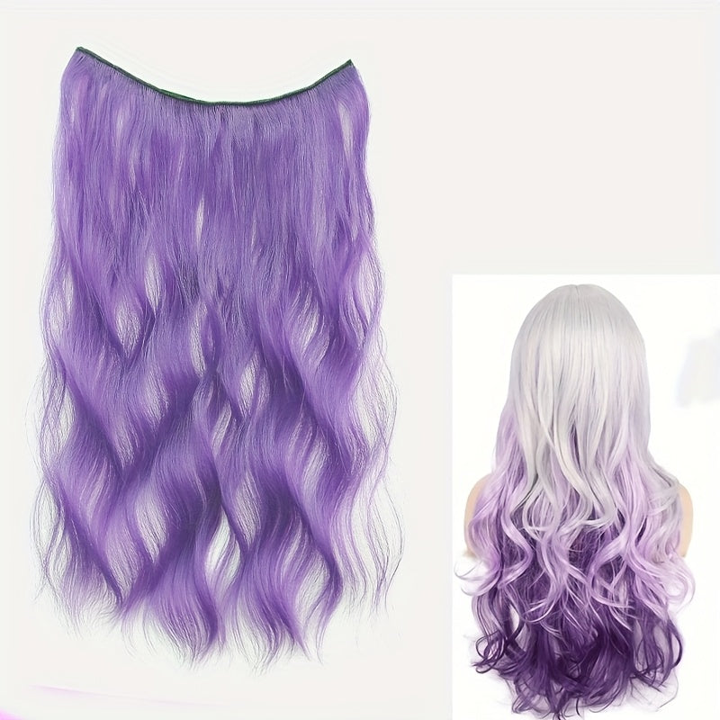 15 Colors 55.88cm Women's 22-Inch Long Curly Wave Synthetic Hair Wig - Brown/Red Blonde Purple/Pink/Pinkish-Red/Purple/Pink/Pinkish-Women Hair Extensions