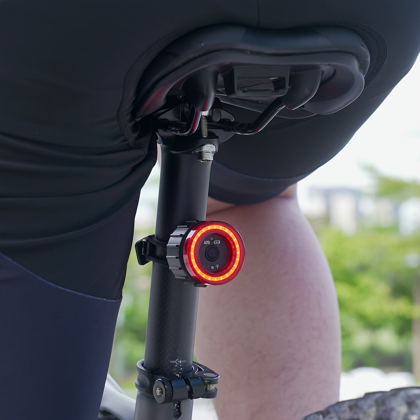 NEW  Smart Bike Rear Light, Auto Start Stop Brake Sensing LED Charging Cycling Smart Bicycle Taillight Bicycle Lighting Accessories Sports Supplies