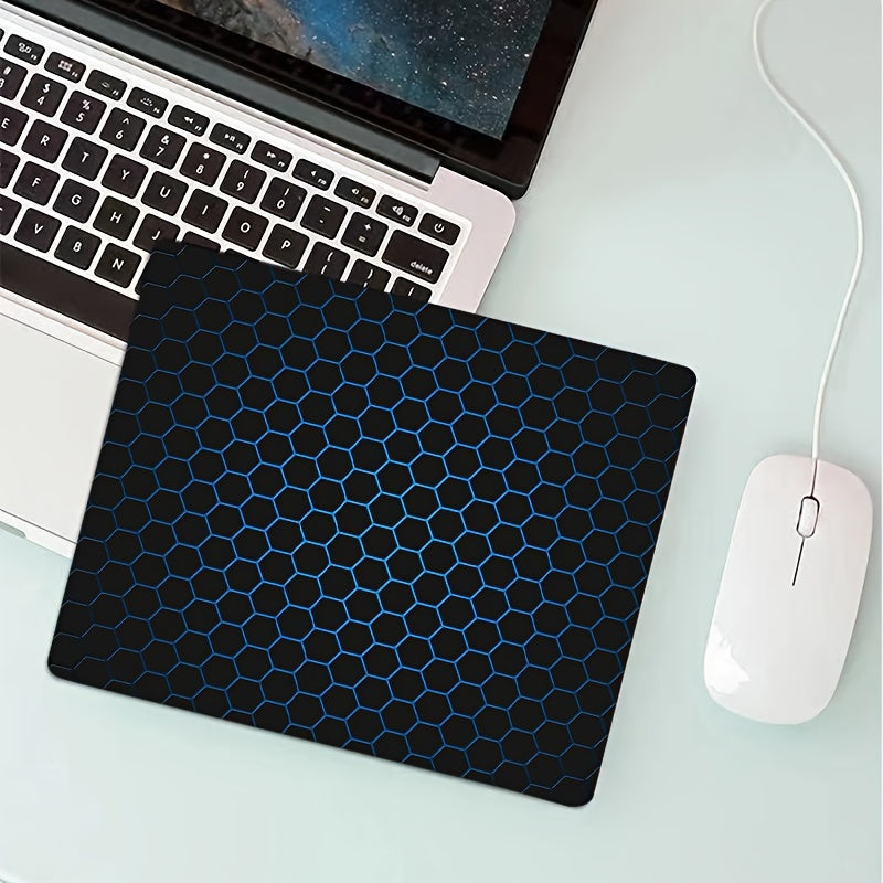 Anime Geometric High-Definition Gaming Mouse Pad, Mini Rubber Non-Slip Computer Office Mouse Pad, Keyboard Gaming Desk Mat for Home Office Computer Accessories