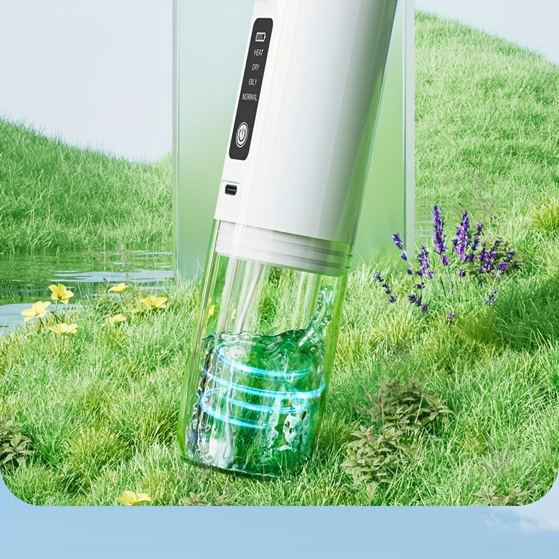 Electric Pore Cleaner, Blackhead Remover, USB Rechargeable Mini Bubble Beauty Device, Comes with Six Suction Heads (Three Hard And Three Soft). Long Press The Power Button for Three Seconds to Activate The Heating Function