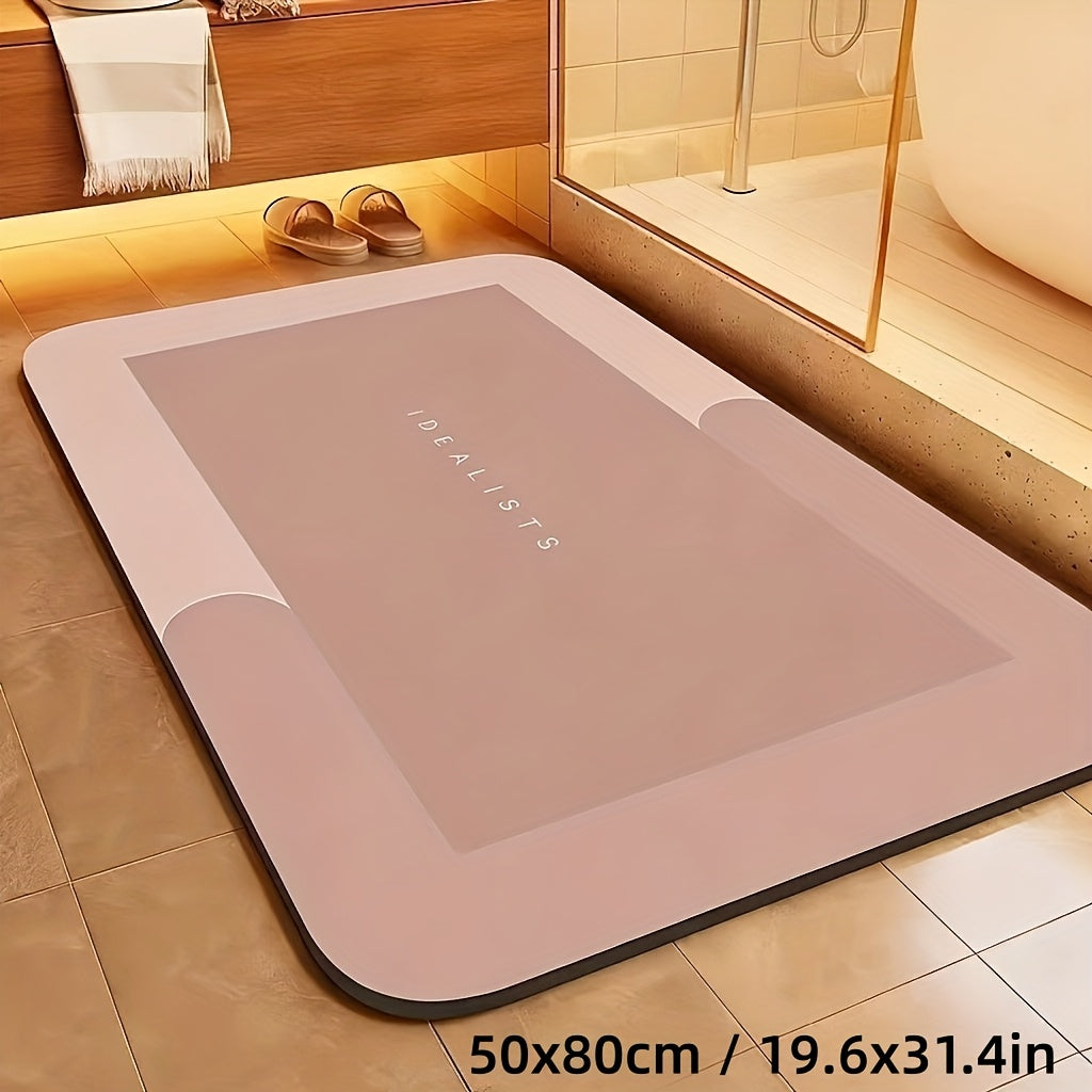 NEW Extra Absorbent Bath Mat - Quick-Dry, Non-Slip Floor Mat, Soft and Comfortable, Suitable for Bathroom, Toilet, Shower, Laundry Room, Bedroom, Living Room, Kitchen, Door Mat