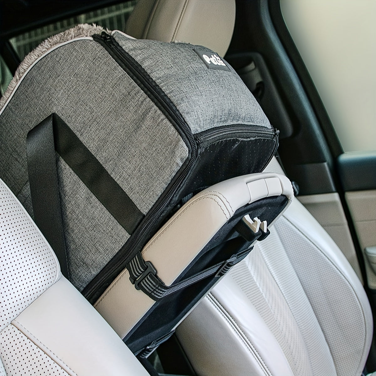 Pet Car Cat and Dog Bed, Car Center Console Organizer, Cat Bed, Car Mat, Seat Cover, Pet Travel Tote Bag, Suitable for Small to Medium-Sized Pets