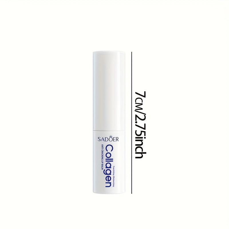 5 PCS Set Korean Collagen Lip Balm - Moisturizing & Nourishing Lip Care, Hypoallergenic, Glossy Finish, Perfect for Spring, Autumn, Winter, Ideal Gift, All Skin Types, Lip Care Essentials | Glossy Finish Lip Balm | Gentle Tex