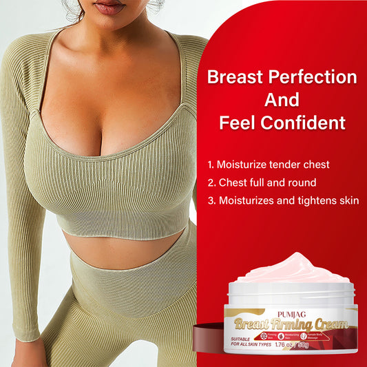 2 PCS Set Breast Firming Cream, Chest Full and Round, Gentle and Non-irritating, Firming & Tightening Breast Skin, with Caffeine & Glycerin Enriched, Moisturizing Formula for Softer, Smoother Skin, for All Skin Types, 50g