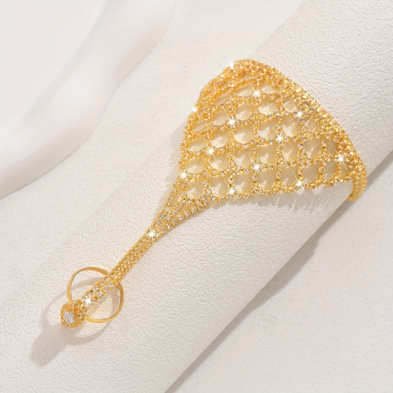 Stylish Women's Bracelet with Sparkling Rhinestones, Birthstones Perfect for Weddings, Latin Dance Parties, Fashionable Banquets, and Casual Wear Ladies Apparel Jewelry Accessories