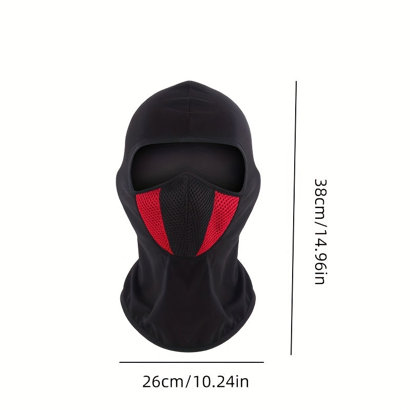 3 PCS Set Outdoor Four-Season Sports Hood for Men And Women, Motorcycle And Bicycle Riding Mask, Breathable And Warm Face Protection, Windproof And Dustproof Stylish Casual Balaclava Hat