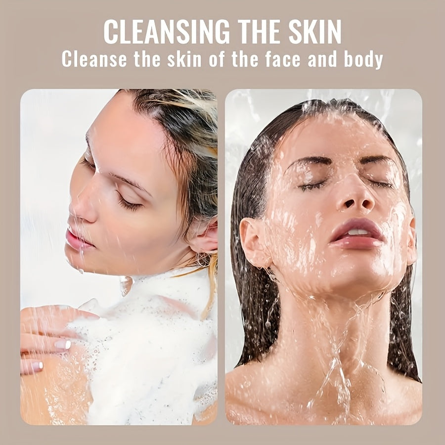 3 Bars African Black Soap with Shea Butter, Moisturizing and Non-Irritating, Handmade Soap, Cleanser, Facial Cleanser, Body Wash, Unisex, Body Wash For All Light Beige Types