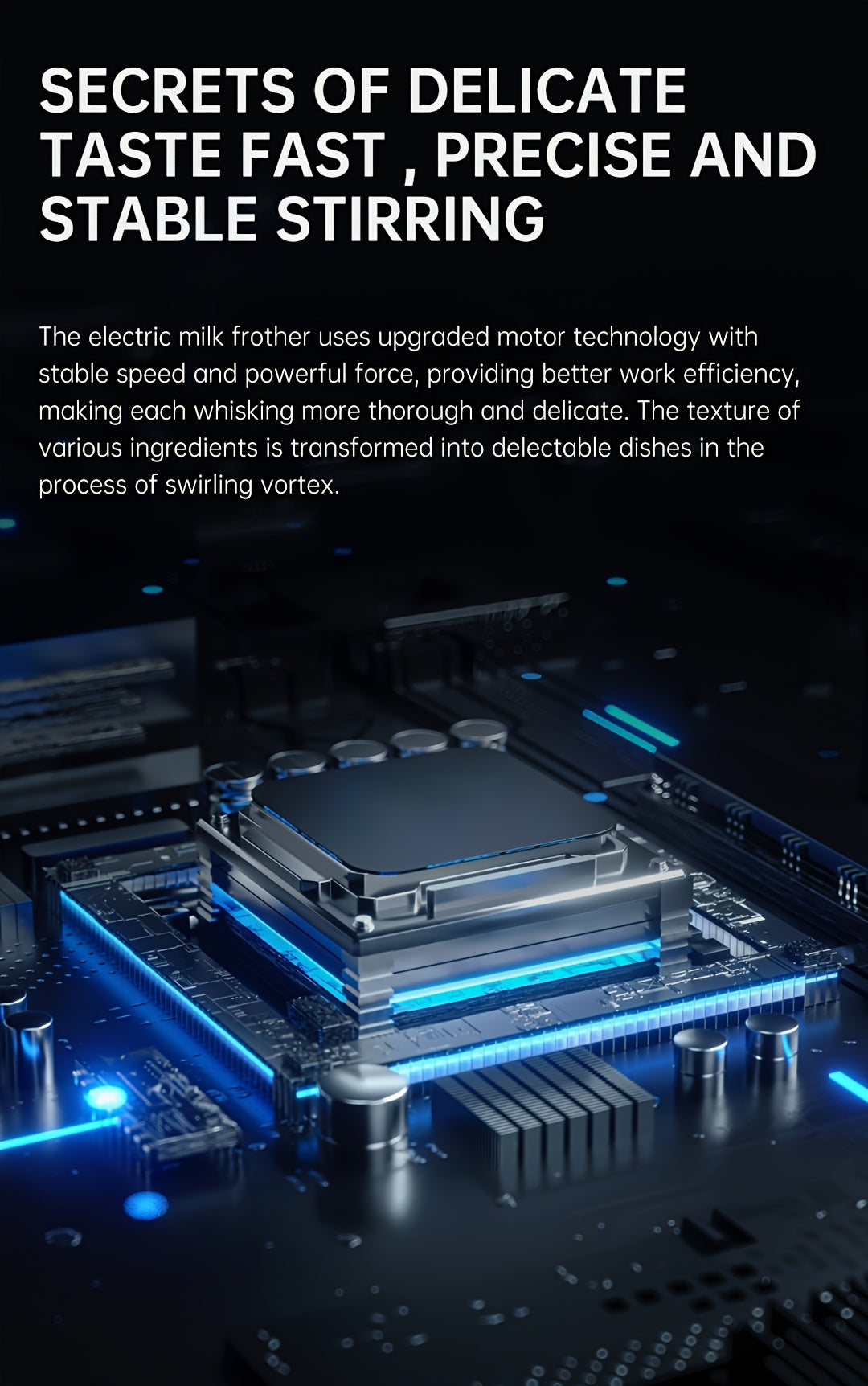 Rechargeable Electric Milk Frother, Handheld Foam Maker Whisk with 2 Heads 3 Speeds Drink Mixer, Built-in Mixing Heads for Both Milk Beaters And Egg Beaters, Quick Foaming Coffee Whisk for Coffee, Latte, Wedding Gifts, Portab