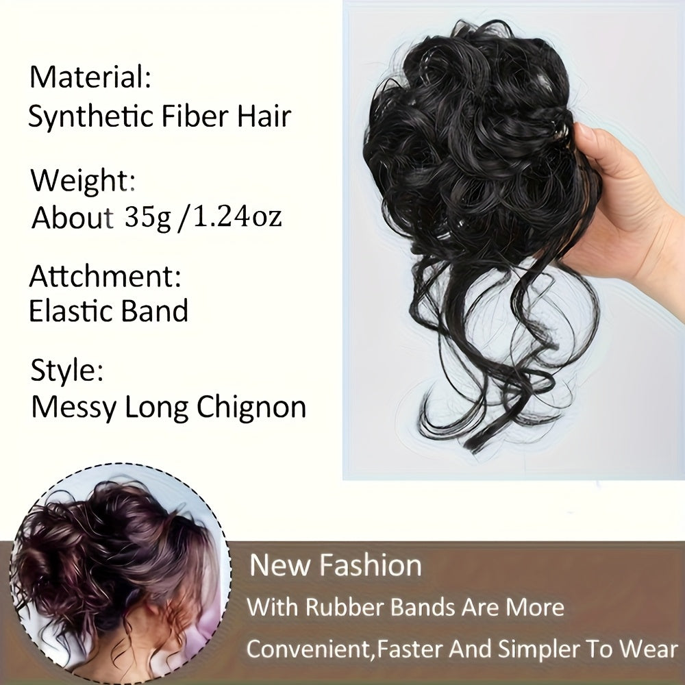 8-Inch Long Natural-Looking Synthetic Hair Wig with Elastic Headband - Easy to Apply, Perfect for Daily Wear, Versatile Hairpiece for All Occasions, Hair Wig, Versatile Hairpiece, Easy Application Wig