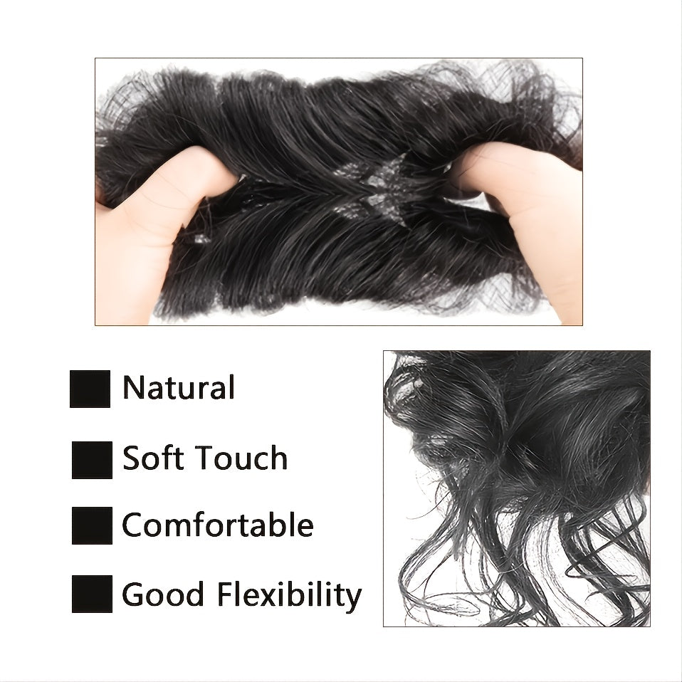 Hair Extension Add Volume And Style with Synthetic Messy Curly Ponytail Hair Bun Chignon Scrunchy Hair Band Women Hair Care Accessories
