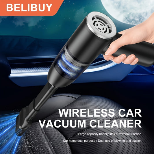 NEW Arrivals Car Vacuum 15000Pa Powerful Suction Handheld Portable with Fast Charging, - Cord-Free Operation, Quiet 80dB, Flat Suction Head & Crevice for Car,, Pet Hair Removal, Car Interior Cleaning ( Charging