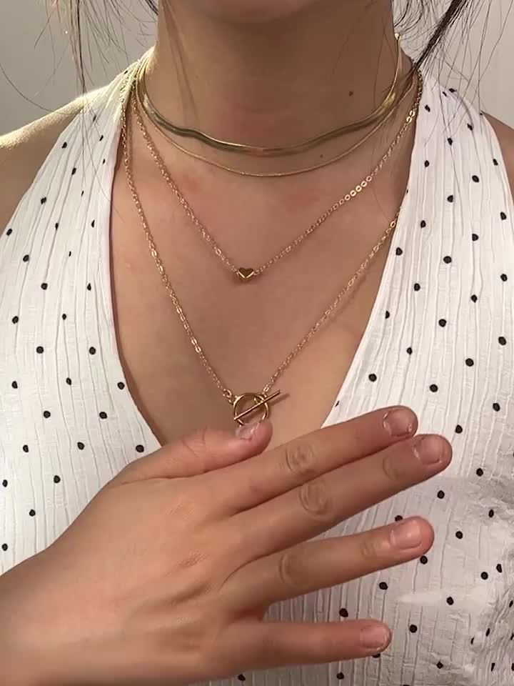 10 PCS Set Luxury Necklace Set Featuring Vintage Heart And Geometric Pendants with Snake Chains And OT Clasps, Perfect for Everyday Wear, Parties, And Gifts Women Jewelry Accessory Sets