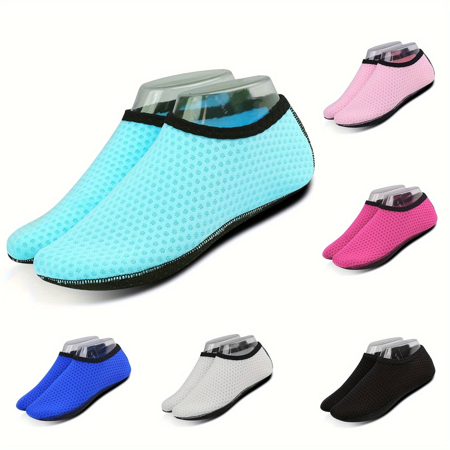 Versatile Water Shoes Aqua Socks for All Seasons - Breathable, Quick-Dry Fabric for Swimming, Diving & Beach Activities