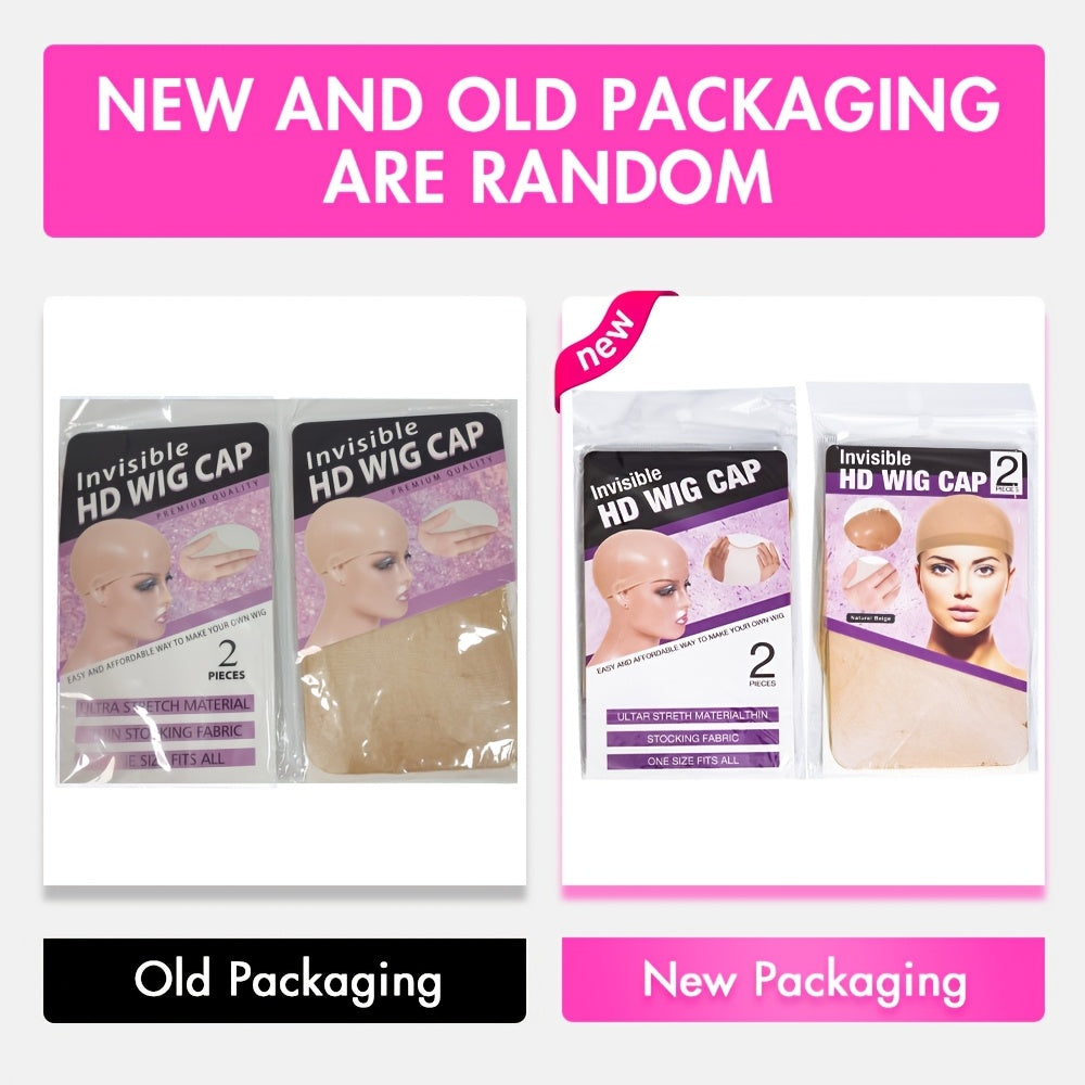 30pcs Ultra Thin Invisible HD Wig Caps for Women - Transparent Nylon Stocking Caps for Lace Front Wigs, Bald Caps, Sheer Nude Wig Accessories, No-Slip Fit, Sleek Design, Wig Caps for Wigs