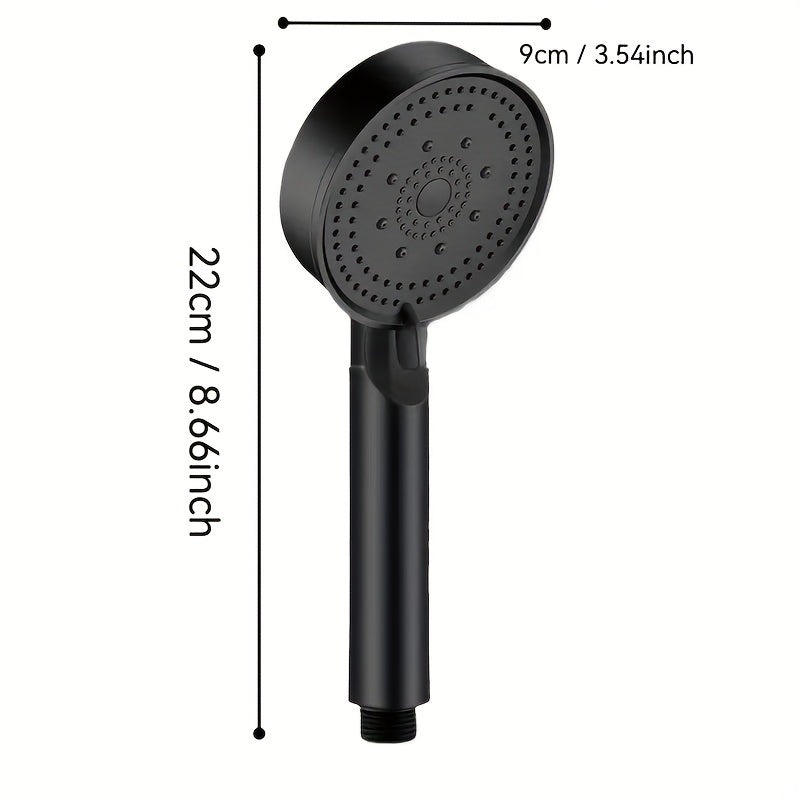 NEW Arrivals Advanced Black 5 Modes High Pressure Shower Head - Water Saving, Adjustable Head Handheld Shower Head, Enhancing Bathing Experience, Easy Installation, Bathroom Additions