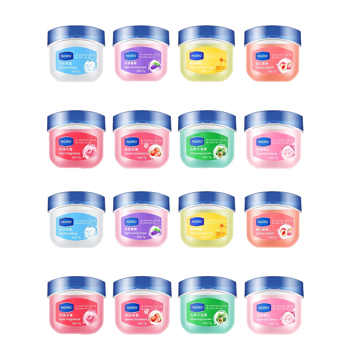 NEW 16 PCS Set Moisturizing Lip Balm, Fruit Flavored Lip Mask, Lip Primer, Hydrating Formula, Moisturizing & Nourishing, Lip Care, All-Day Hydration Personal Care Supplies