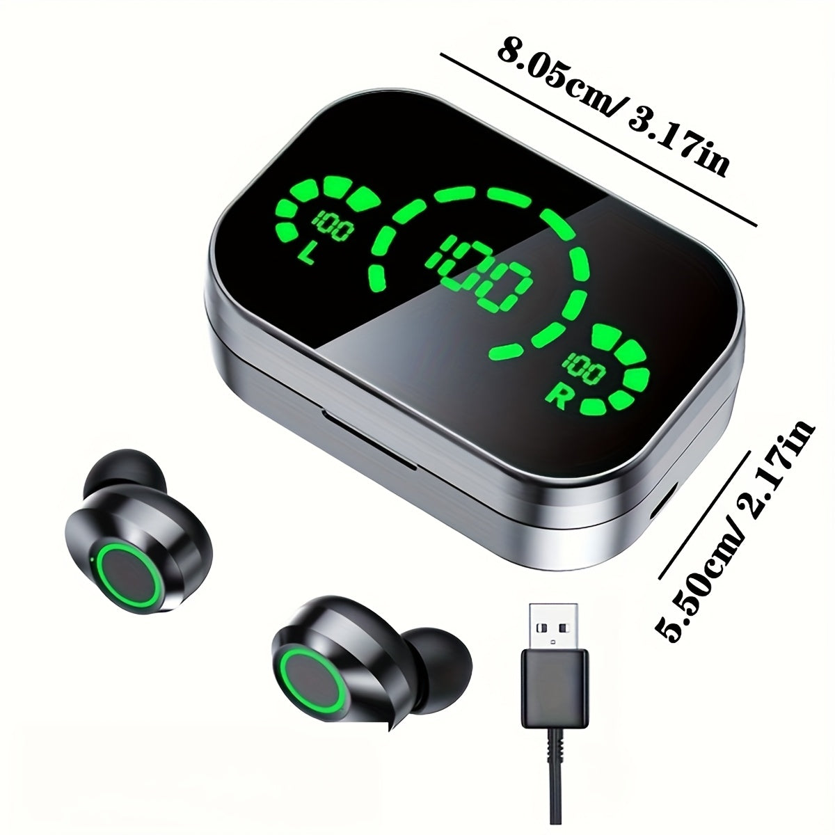 NEW Wireless Earbuds Headset Earphone Mini Earpiece TWS Stereo Headphone for Xiaomi for iPhone Phone Headphones Outdoor Running Hiking Cycling Sports Electronic Accessories Tools Sets
