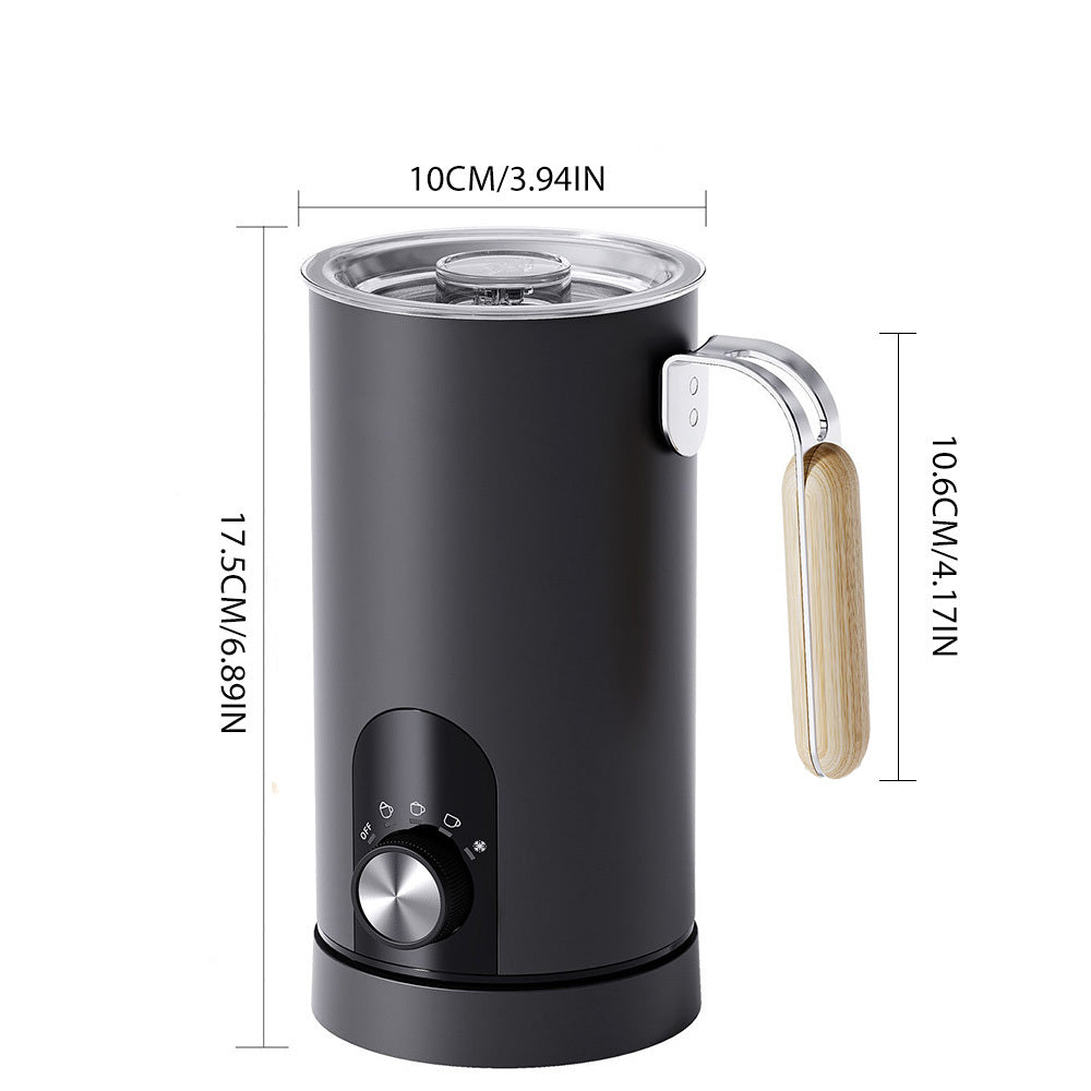 1pc Electric Milk/Coffee Mixer, Fully Automatic Milk Frother, 5 Milk Froth Modes/3 Capacity Options, Stainless Steel Material, Very Suitable for Chocolate, Coffee, Milk, Latte Foaming and Heating, a Must-Have for Modern Kitch